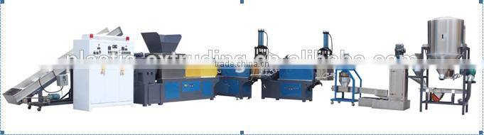 waste plastic LDPE HDPE woven bags three stage hot cut pellletizing recycling line