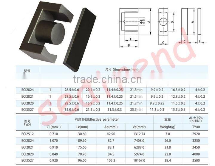 High Quality Products Amorphous And Nanocrystalline Alloys Rectangular Module Inductor Magnetic Core