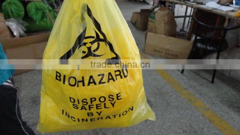 Embossed Black Plastic Garbage Bags with Drawstring