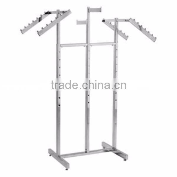 Floor Standing Metal Bag Display Stand With 10 Hooks