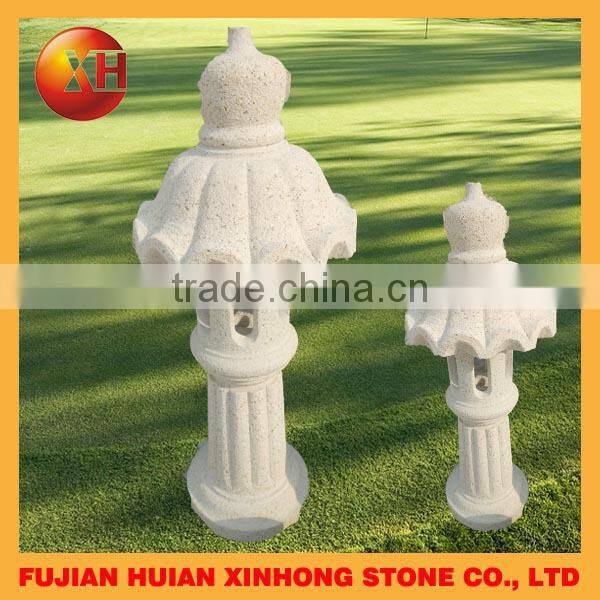 chinese stone maru yukimi lantern decorative pagoda