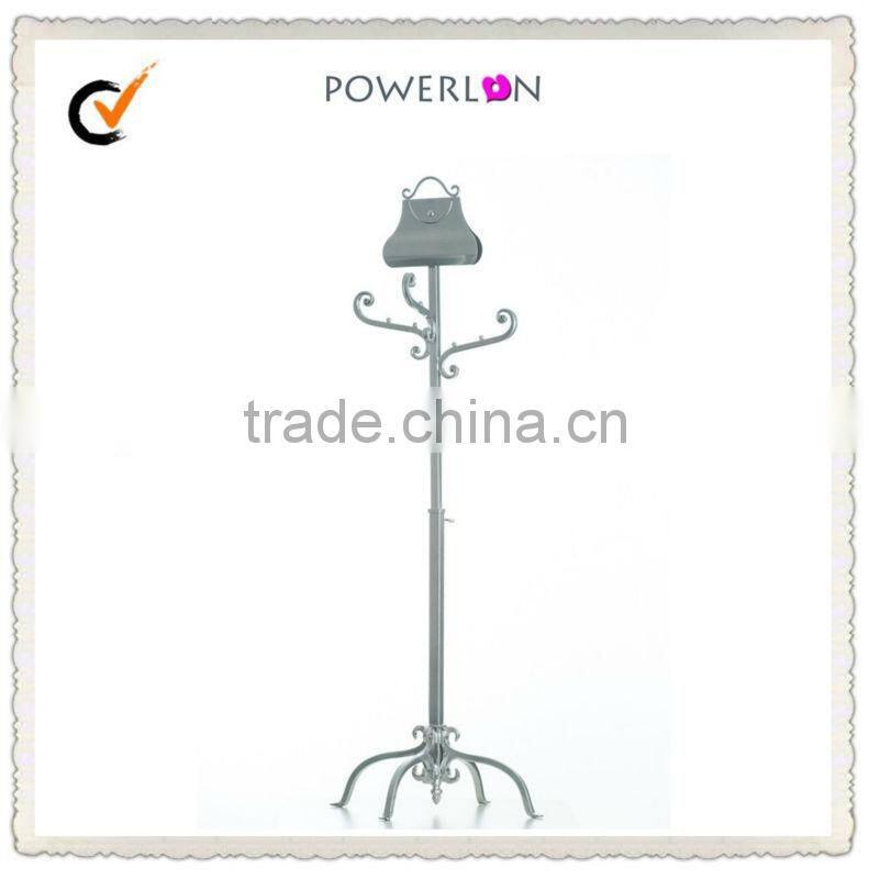 2015 Hot Selling Decorative Floor Metal Purse Stand