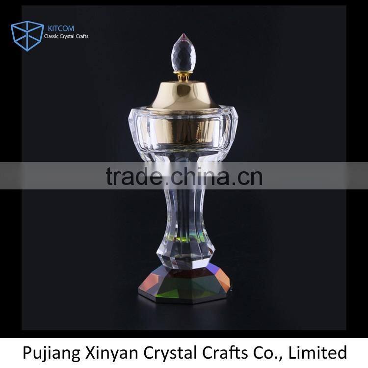 Colorful crystal chinese incense burner antique CC008