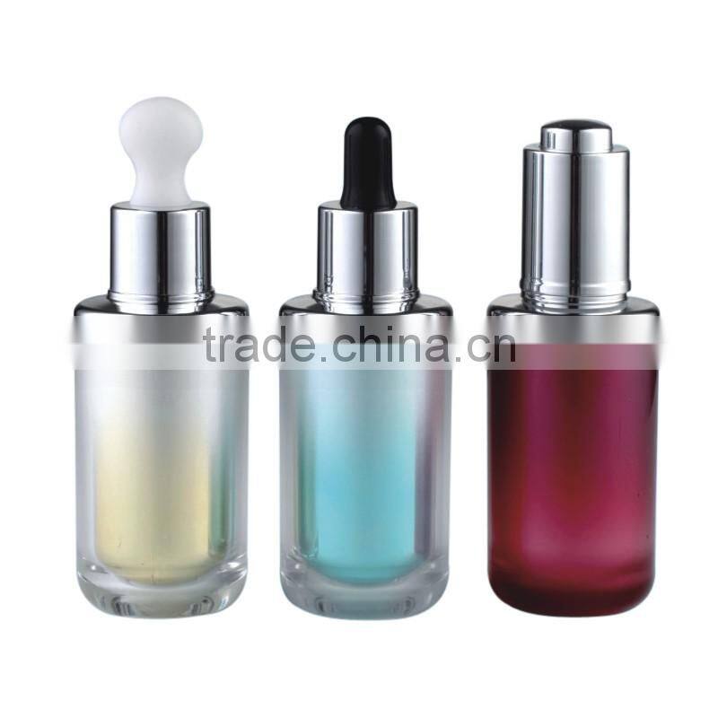 50ml acrylic bottles with silicone bulb dropper