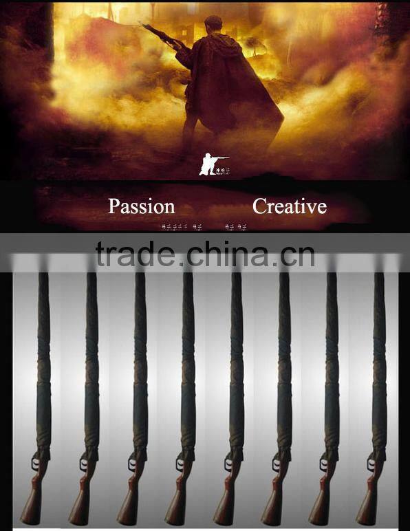 Personality Hunter Hunting Gift Creative Handle Rifle Gun Style Auto Umbrella