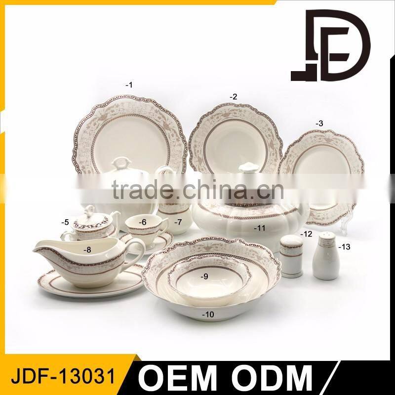 Drinkware ceramic porcelain germany fine porcelain dinnerware set, italian ceramic dinnerware set