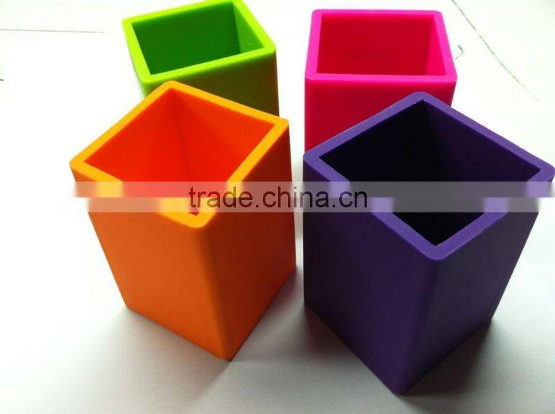 promotional silicone pen container/pencil holder