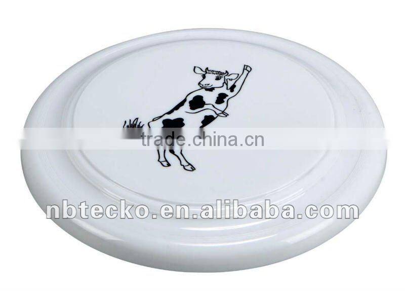 plastic round shape flying disc with logo for promotional