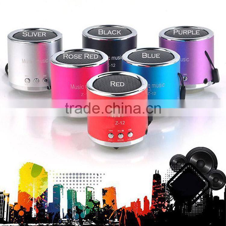 Multi-function portable mini speaker supports FM/ TF Card/ USB/ 3.5mm jack audio device