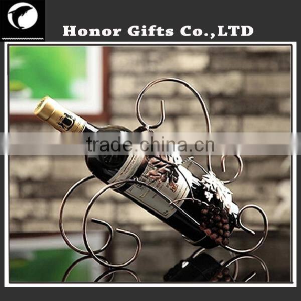 Single Bottle Wine Holder Metal Wine Rack Hanging Wine Glass Rack
