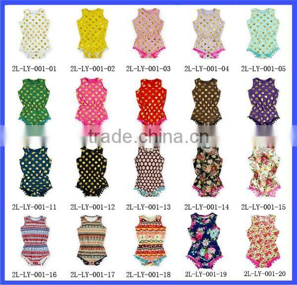 wholesale doll outfits 18" doll pom pom romper