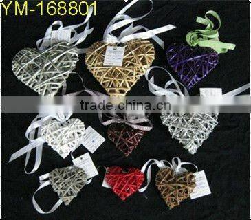 Valentine's Day Wicker Heart Decoration in all size.decorative willow heart.