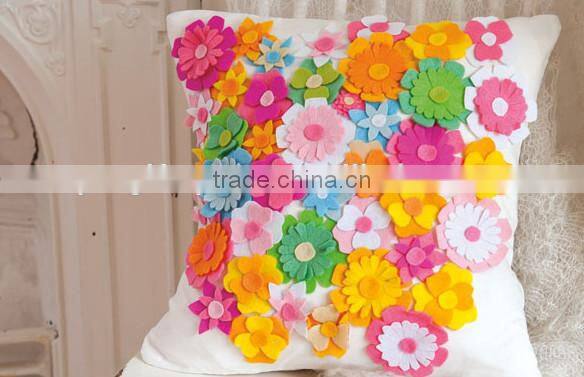2017 alibaba express wholesale high quality new products hot sale felt home decoration flower shape sticker made in china