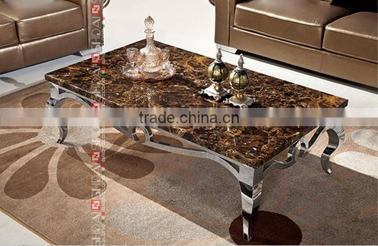 Luxury Marble Top Coffee Table in Gold LV-TA102