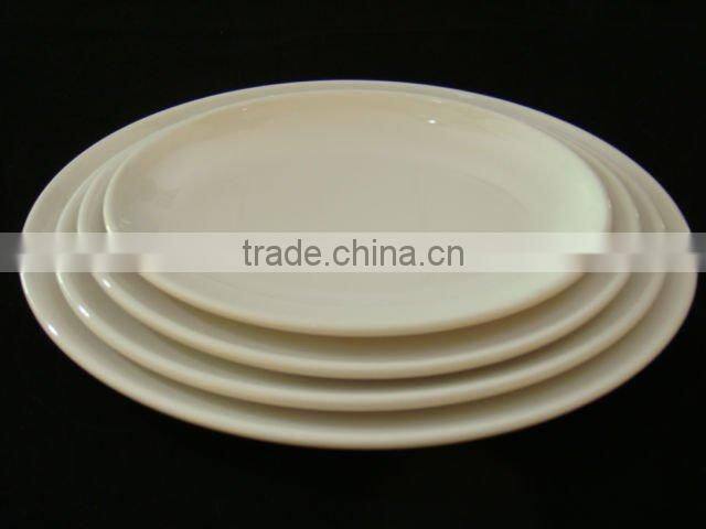 hotel white square melamine deep plate set