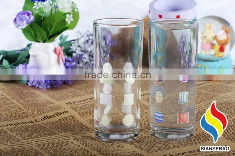 hot sale clear glass food grade custom glass mugs with color changing