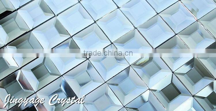 Diamond 5 surface glass mosaic 30*30mm crystal mosaic