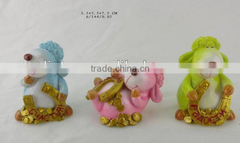 sheep resin fridge magnet