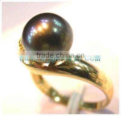 Purple pearl ring tahitian ring