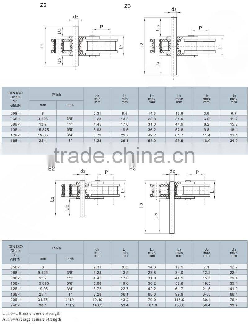 OEM Short pitch conveyor chain and attachment