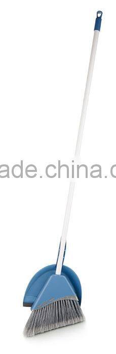 Long handle indoor use unique design hand broom with dust pan