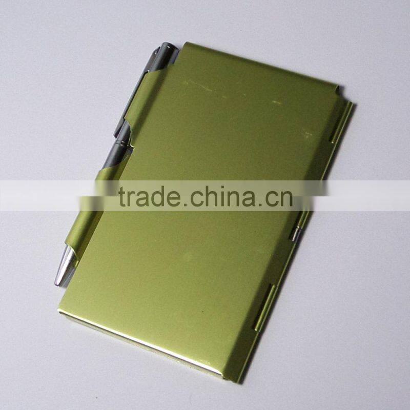 Hot selling new design metal memo holder with pen