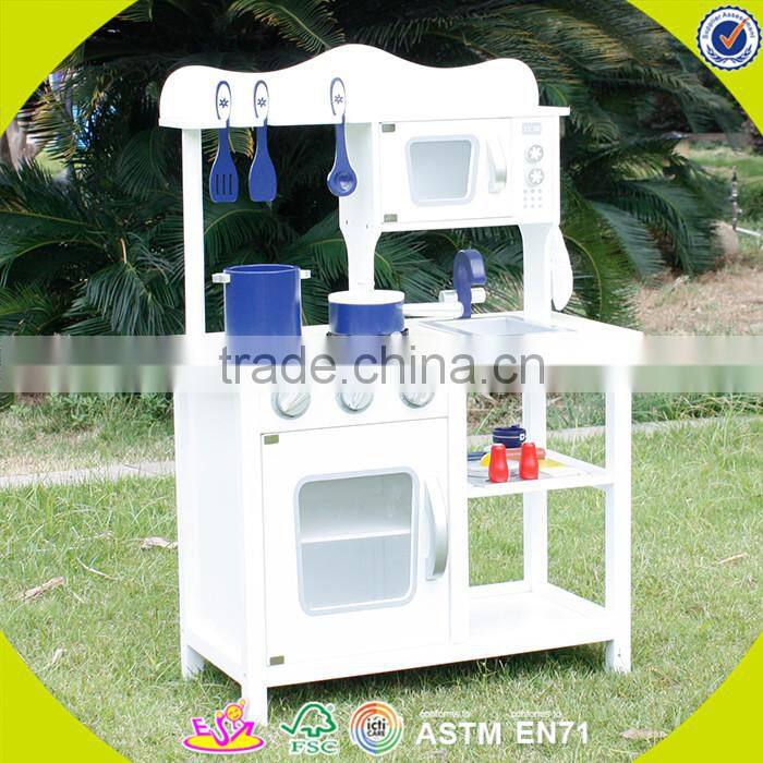 Wholesale hot selling baby wooden play kitchen game popular wooden play kitchen toy W10C051
