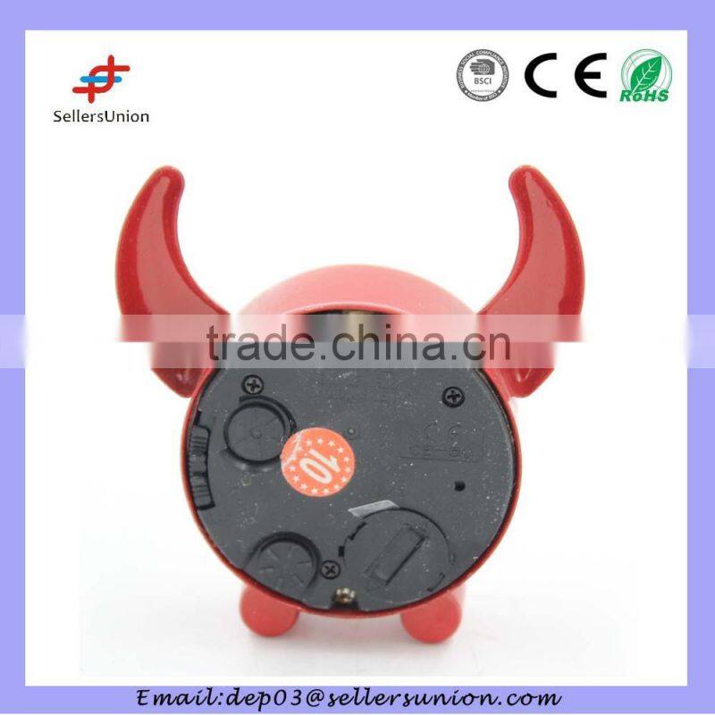 promotion clock with oxhorn design cute mini