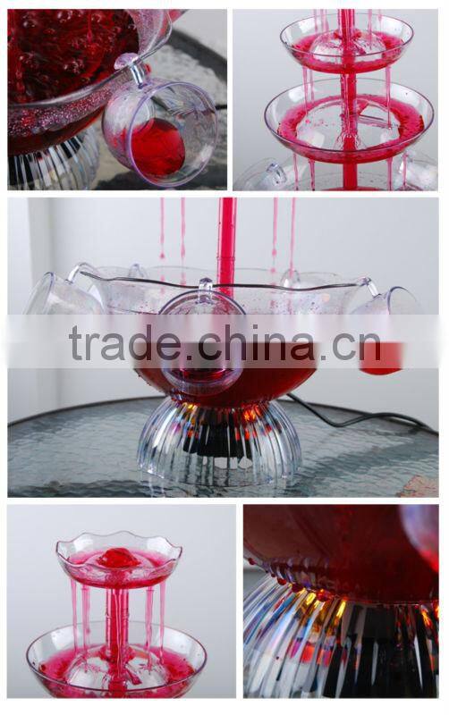 CHOCOLAZI ANT-8010 3 tiers Plastic Home Punch bowl cocktail wine fountain Cocktail fountain