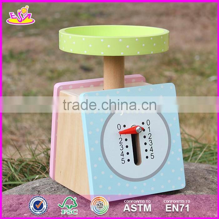2017 New products children pretend play wooden scale toy W10D150