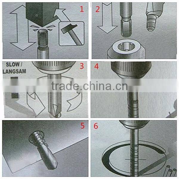 4pcs Damaged Screw Extractor & Milling Drills Set