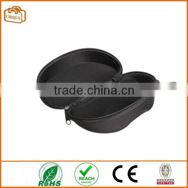 6.30"*3.35"*2.56" Zipper Eye Glasses Sunglasses Hard Case Box Portable Protector Black