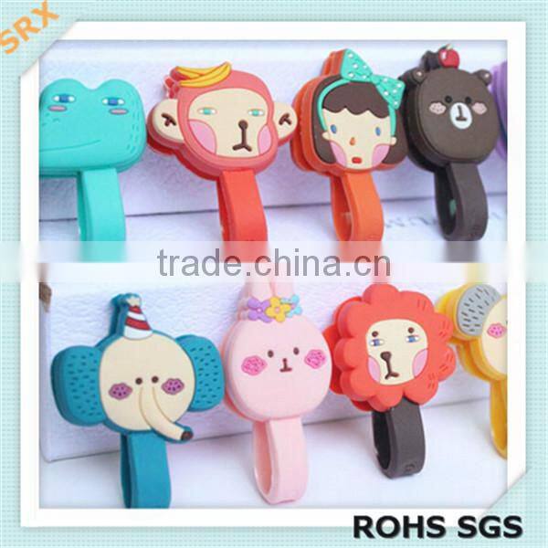 Fancy cute diy earphone cable winder/earphone cartoon cable winder