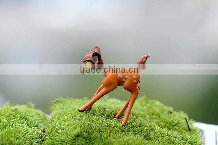 Mini CUTE fashional Resin decoration, Mini Bambi micro landscape more meat landscape gardening DIY furnishing articles