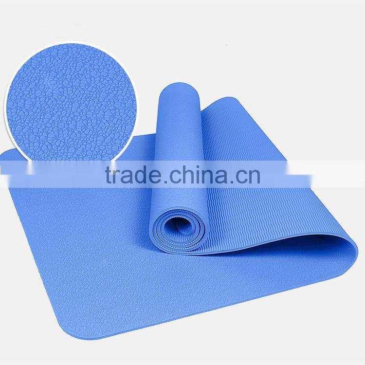 Wholesale ECO Custom Label anti-slip TPE Yoga Mat For Fitness