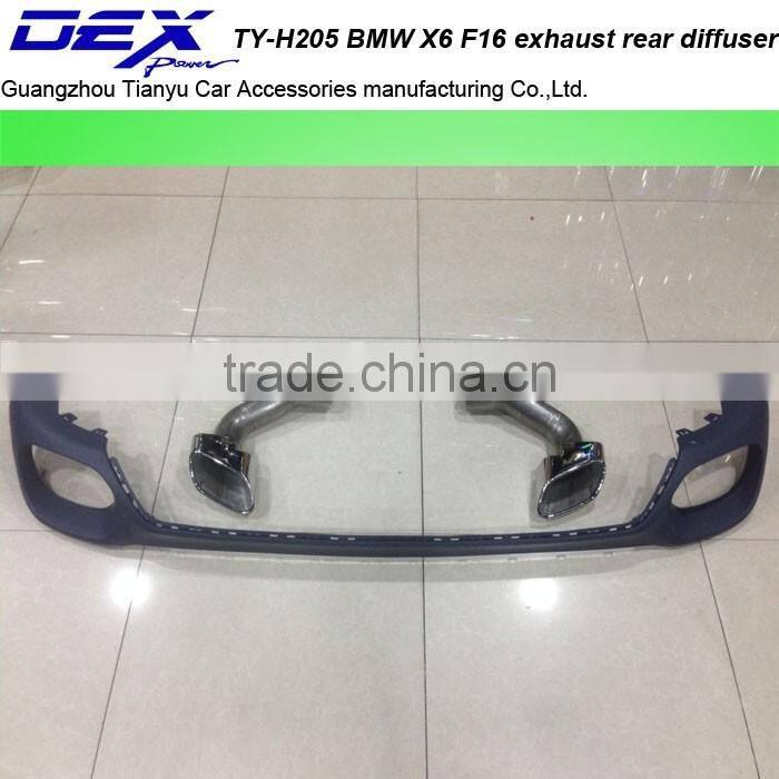 racing exhaust tail pipe PP rear diffuser for B~MW X6 F16 muffler tip