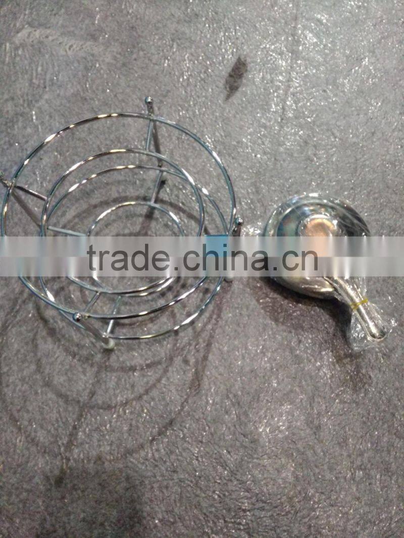 Hot sale stainless steel round cheese/chocolate fondue set with fork