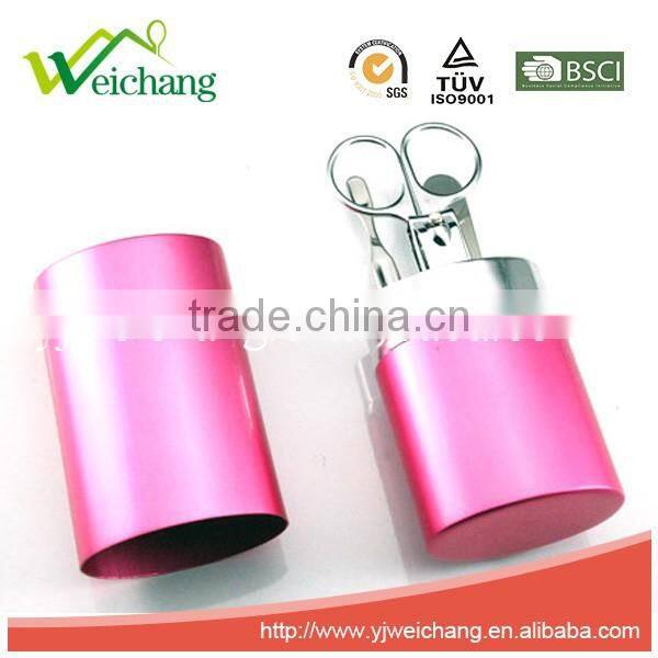 WCJ982 Stainless Steel Cheap Travel Kit Personal Manicure Set Pedicure Set Travel Grooming Kit with Free Delicate Case