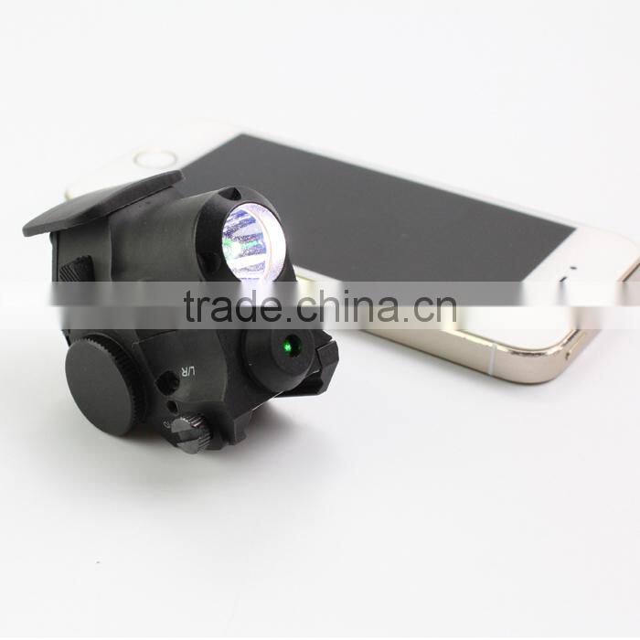 Super compact tactical subzero working green laser sight with 180 lumens CREE Q5 led laser flashlight