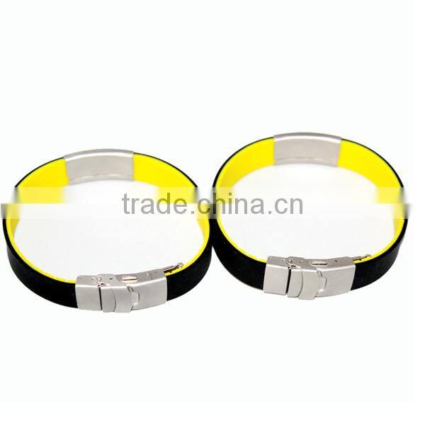 FDA Approved Top OEM 12 Colors Wide Silicone Medical QR Code Bracelet