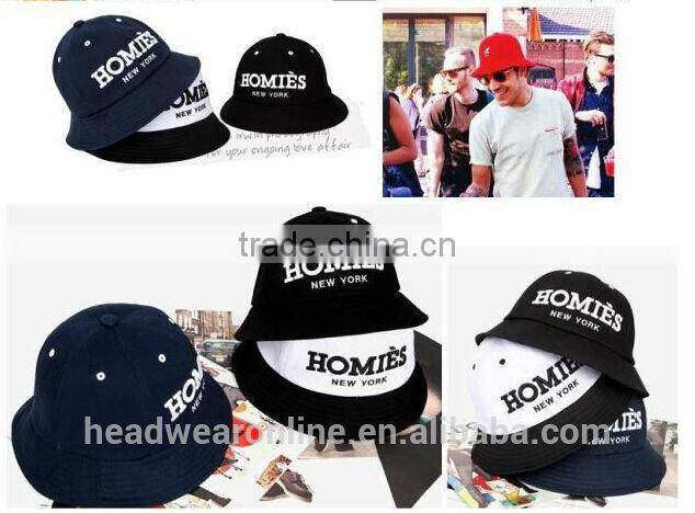 Custom Cheap Embroidery Cool Bucket Hat of 100%Cotton Dongguan Factory