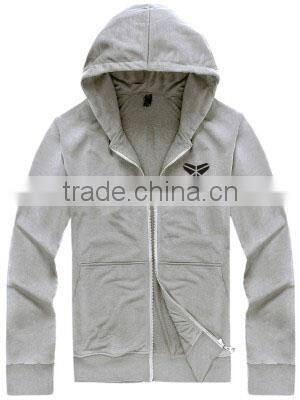 China manufacture custom printed hoodie men full zip