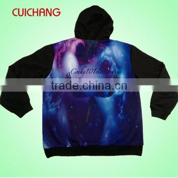 wholesale heat transfer/silk screen print polyester/cotton custom design fashion hoodies LMWY-072