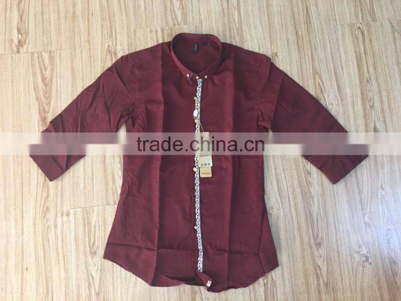 GZY latest shirt designs for men fashion cheap stocklot