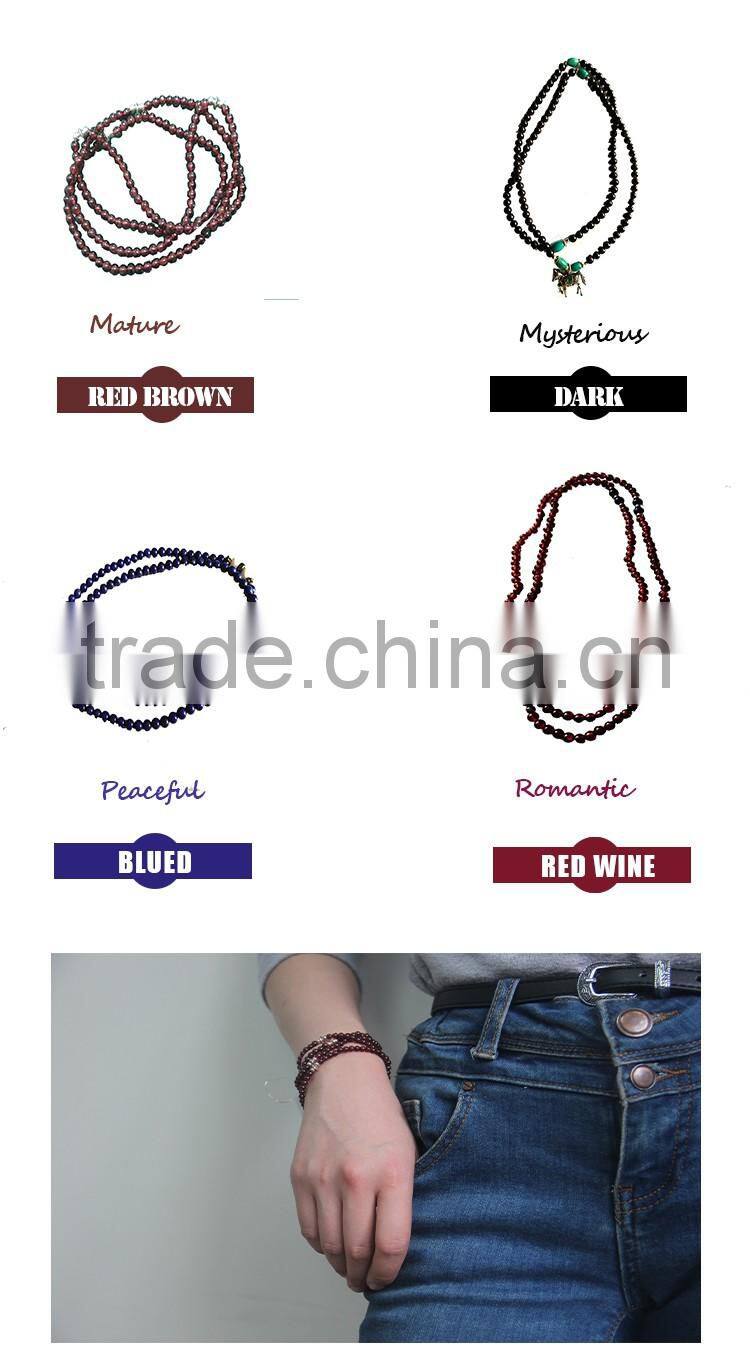 Direct Sale Natural Sterling Silver Jewelry Garnet Lotus Necklace