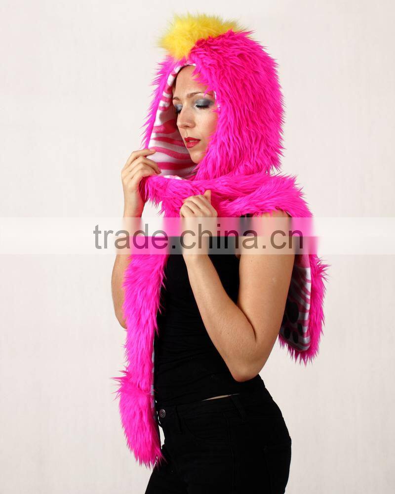 Custom Winter Hotsale Sexy Black Animal Girls ladies hats wholesale