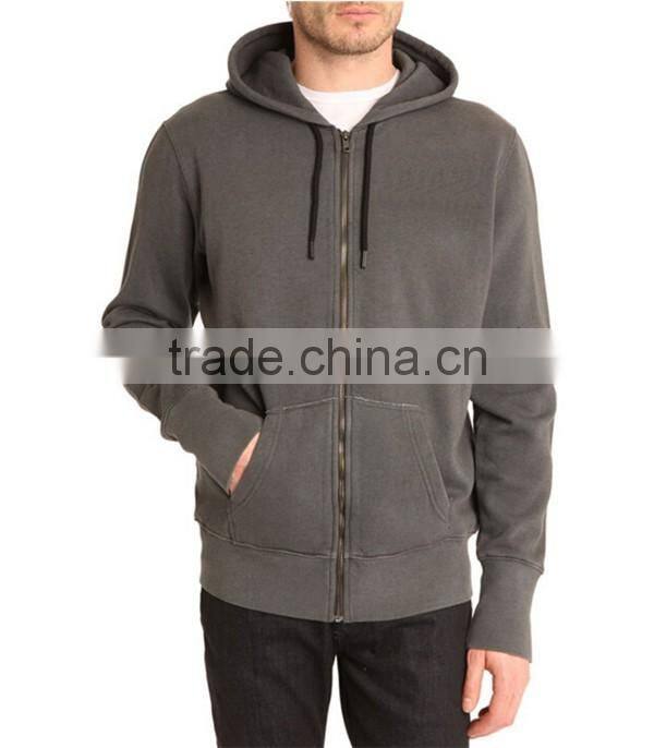 High quality custom blank zip up hoodies wholesale
