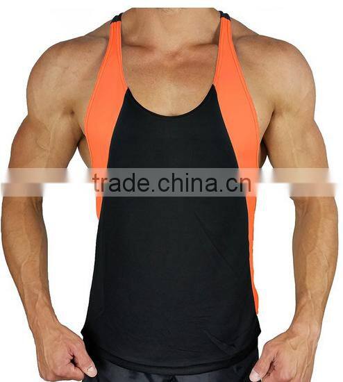 Latest gym fitness tank top safety vest dri fit tank top men custom