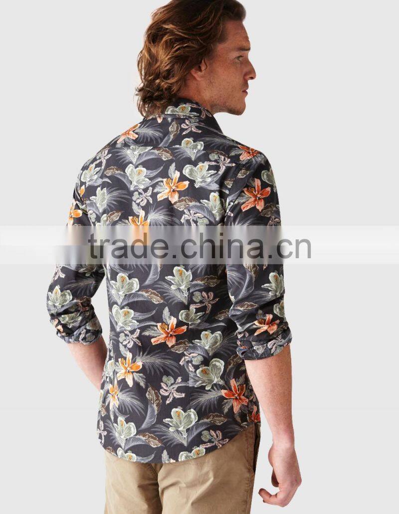 latest custom printed hawaiian shirts for men shirt manufacturer in china