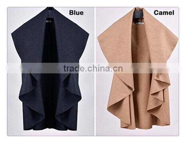 Spring new European style Temperament fashion shawl,woolen Irregular coat,women shawl